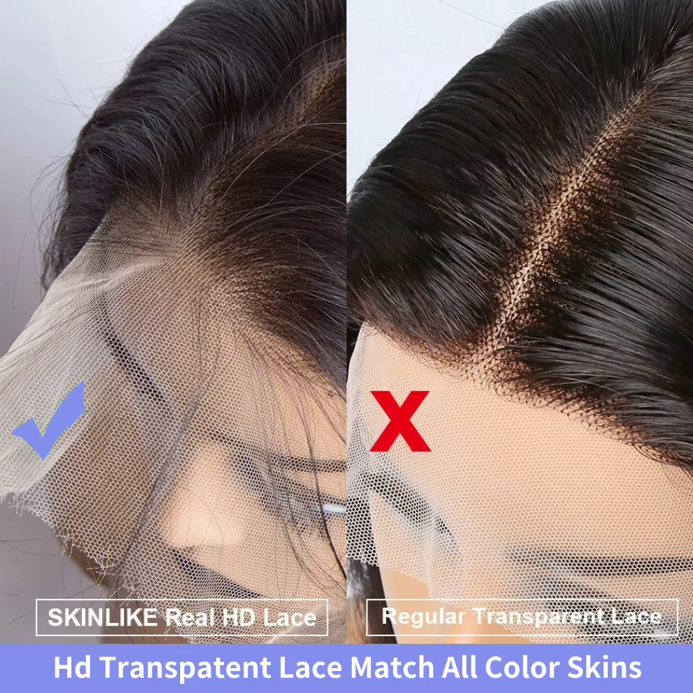 Perruque Lace Frontal Wig naturelle Remy, cheveux naturels bouclés birmans, couleur naturelle, 13x4,