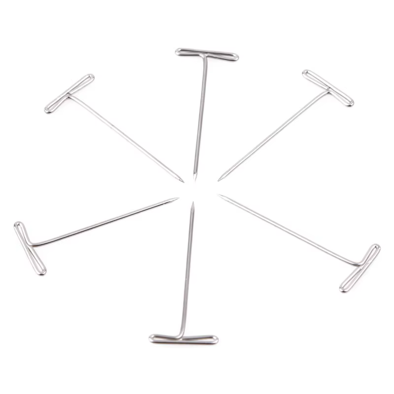 TANT-Pins en acier inoxydable pour perruque, épingles en T grossières, épingles en T exécutives pour