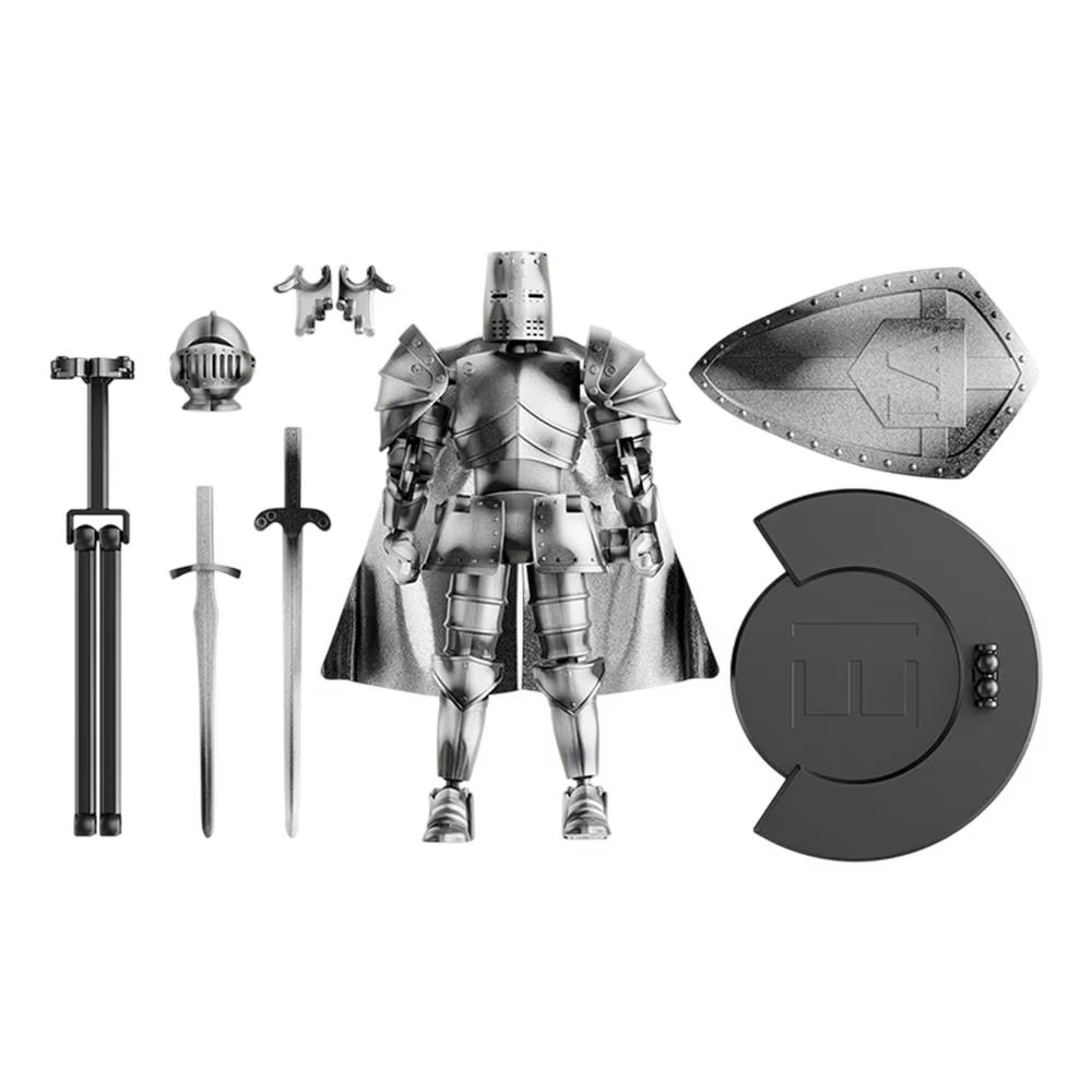 Figurine articulée de chevalier médiéval à corps entier, modèle flexible, statue mobile avec rotatio