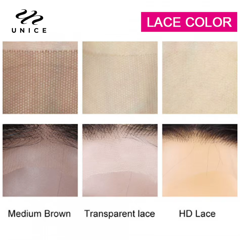 UNice Closure en dentelle HD 5x5, 26 pouces, cheveux humains lisses, Closure en dentelle transparent