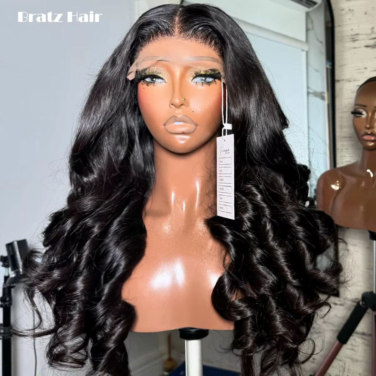 Perruque bouclée naturelle noire 5x5 en cheveux humains, perruque frontale HD 13x6 13x4 avec dentell