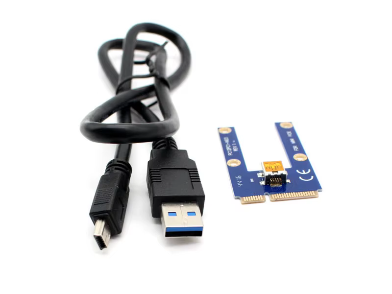 60 cm USB 3.0 Mini PCI-E vers PCIe PCI Express 1x à 16x Extender Riser carte adaptateur câble d'exte