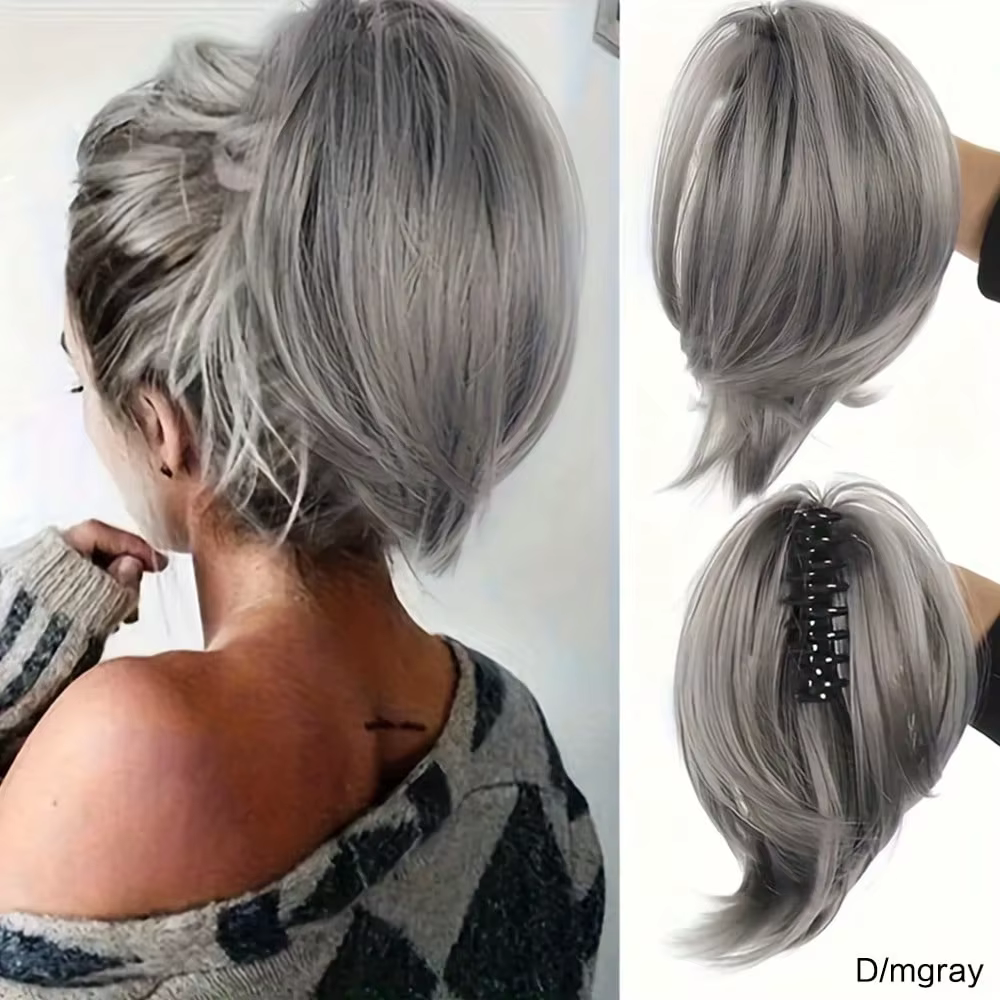 Chignon désordonné à griffes, postiches synthétiques pour femmes et filles, extensions de cheveux à 