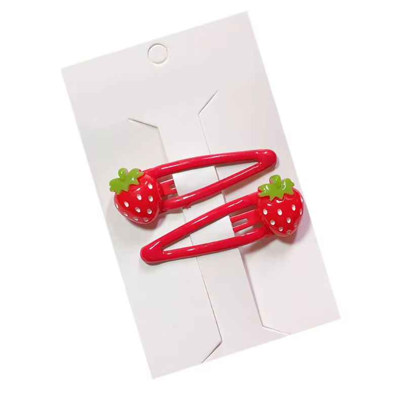 Pinces à cheveux Snap Harvey 3D, jolies barrettes, pince latérale en résine de fruits