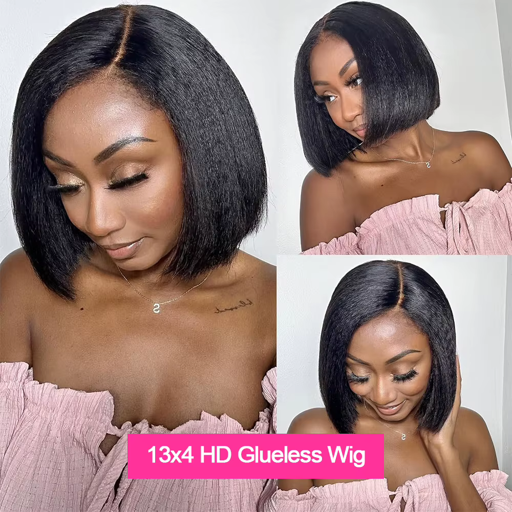 Perruque Cheveux Humains 100% Perruques Cheveux Humains Sans Colle Perruque Afro Naturelle Humain pe