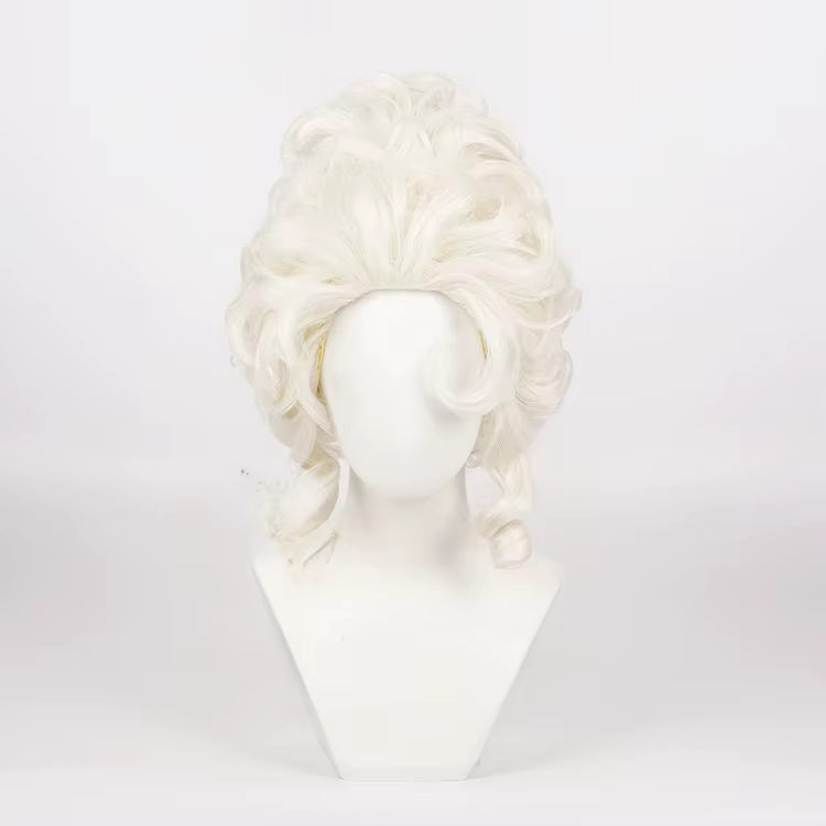 Perruques de Cosplay Marie Antoinette, perruque reine Noble, cheveux bouclés, pour femmes, Halloween
