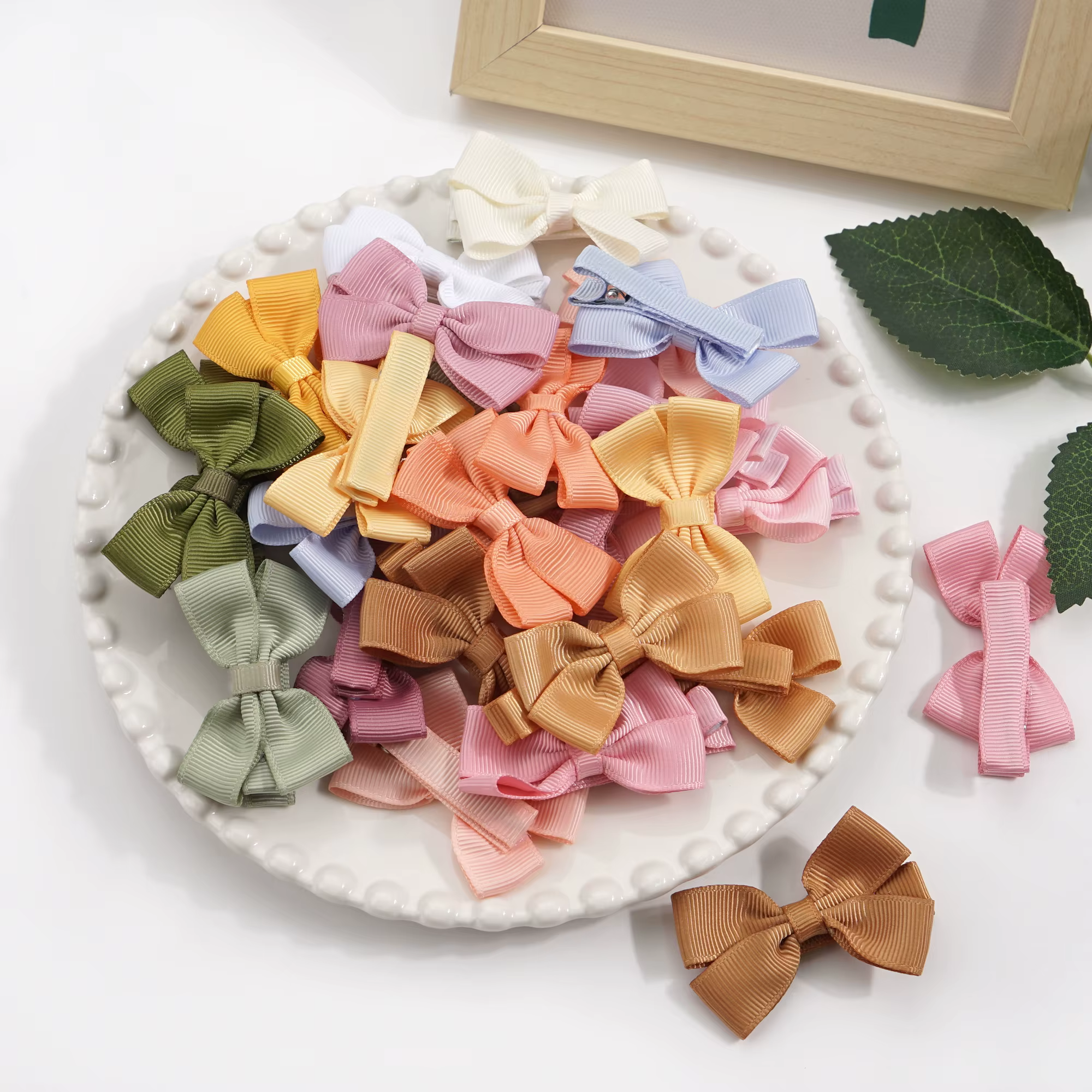 Nœuds de cheveux pour bébés filles, 10/20/25/50 pièces, par paires, nœuds de ruban de 2 pouces, pinc