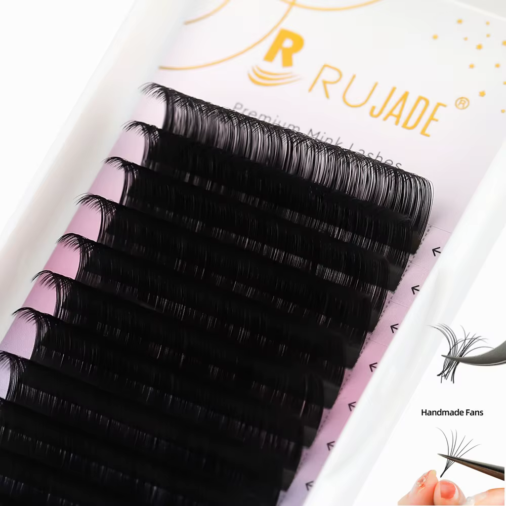 Rujade faux cils extension personnelle naturelle douce russe rouleau extensions de cils 6 - 20mm sou