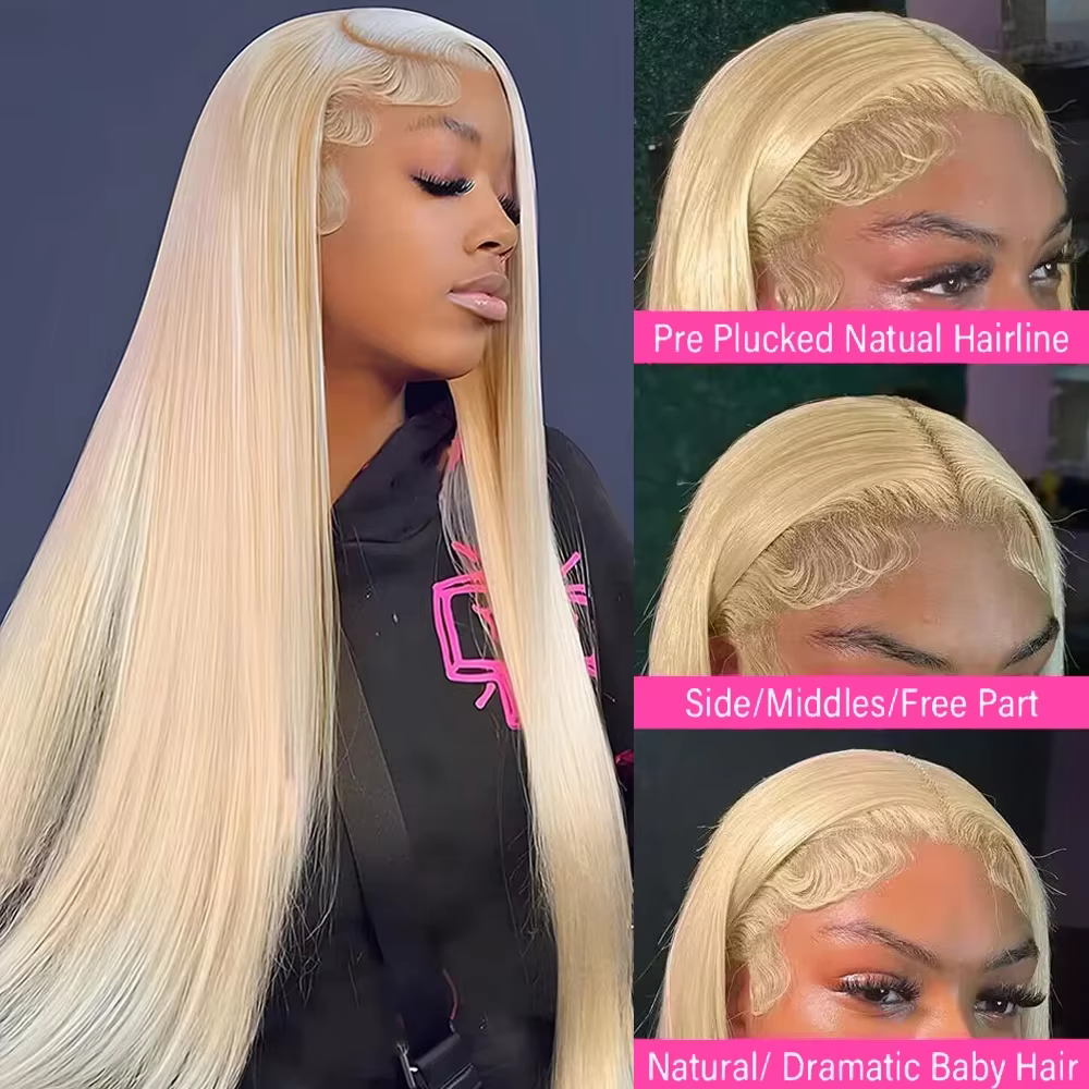 13x4 13x6 HD Transparent 613 miel blond couleur dentelle avant perruques de cheveux humains pour les