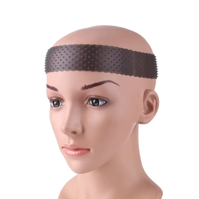 1 pièce par paquet silicone élastique perruque poignée bandeau sport yoga résistant à la sueur antid