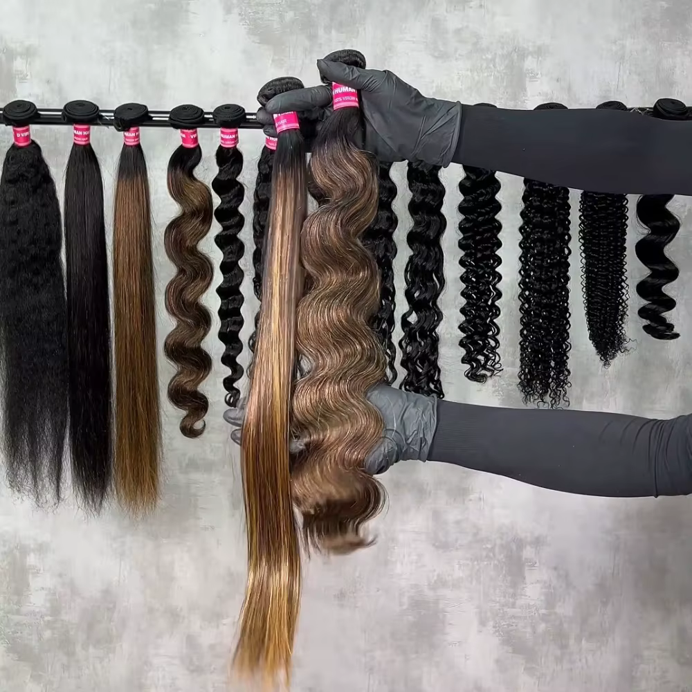 UNice Balayage Highlight Straight Bundles 1 ou 3 pièces/lot, extensions de cheveux 100% naturels pré
