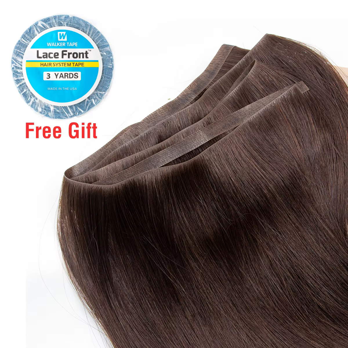 Bande injectée dans les Extensions de cheveux Invisible longue bande PU trame paquets de cheveux hum