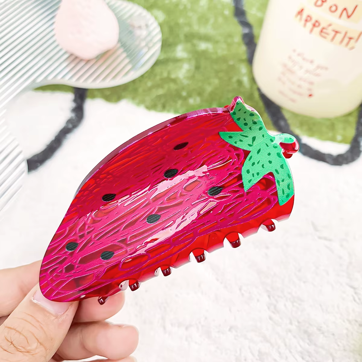 Pinces à cheveux pour femmes Fruits banane citron Kiwi réel Funnty mignon Kawaii Verstaile pinces à 