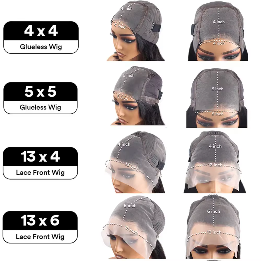 Perruques Lace Front HD transparentes ultra-lisses 13x4 13x6 de 30 à 40 pouces, perruques sans colle