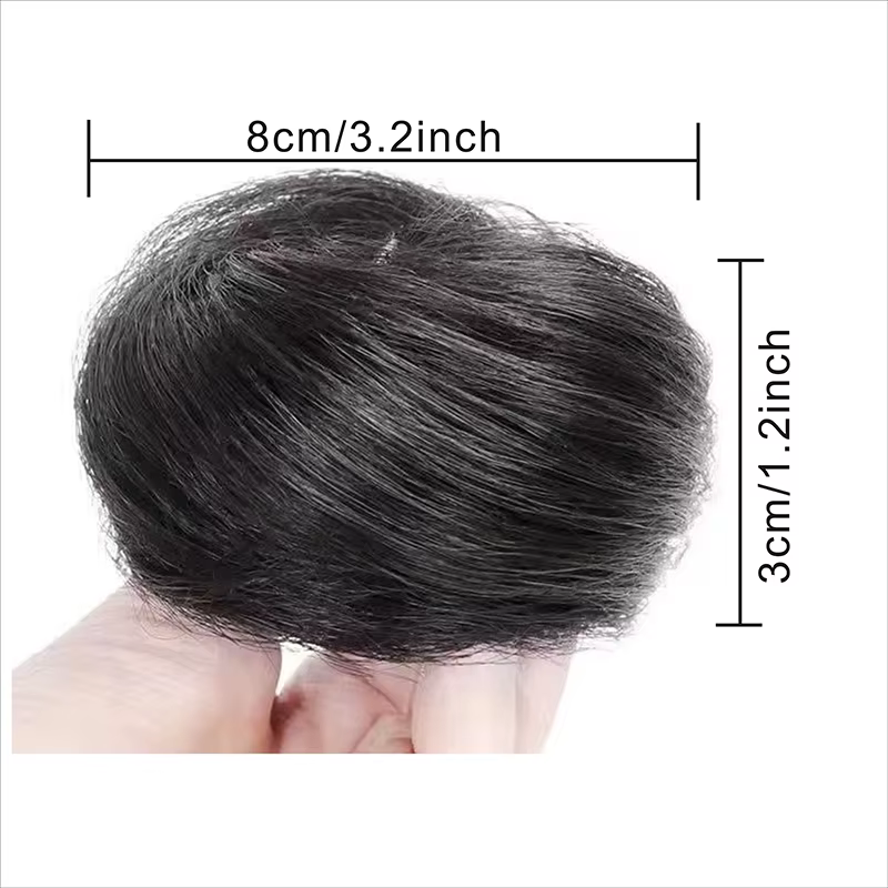 H & STAR – Chignon synthétique en désordre, Extension de Chignon lisse, Mini élastique, chouchous, a