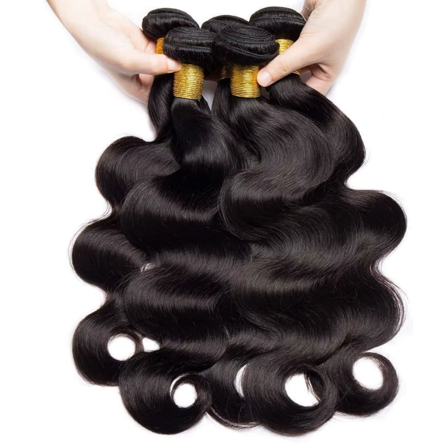 Lot de 3 Bundles de Cheveux Humains Remy avec Closure en Dentelle 4x4 et Closure en Dentelle 5x5 Bré