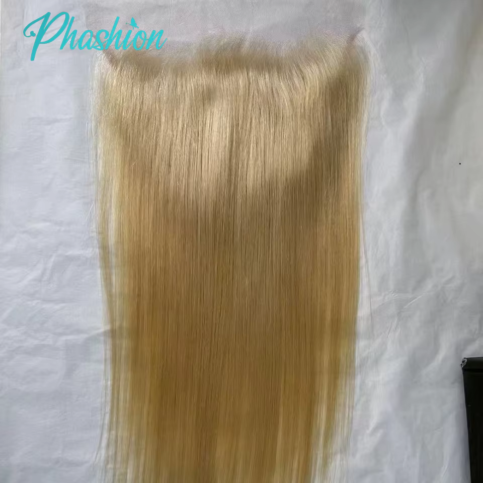Phashion réel HD 9x6 Blonde dentelle fermeture 613 droite pré plumé suisse corps fermeture seulement