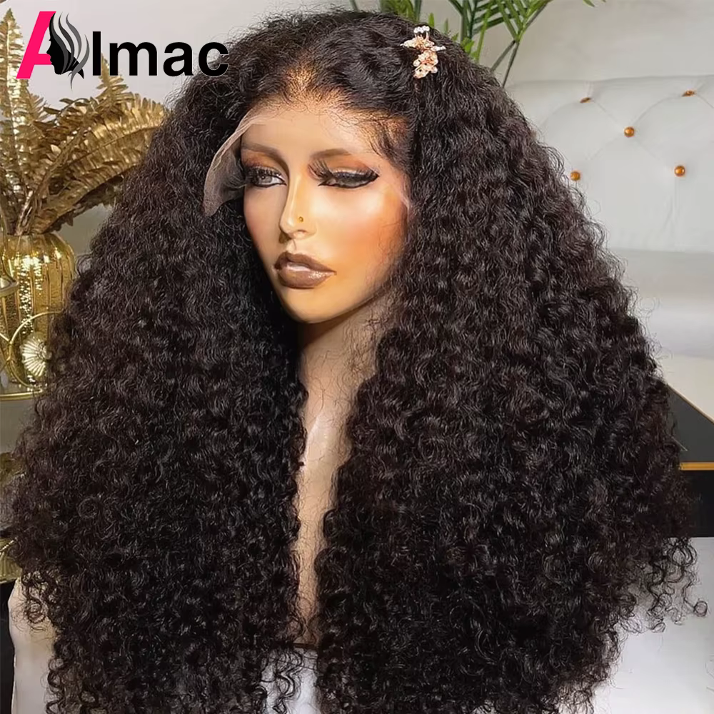 Perruque indienne ondulée sans colle pour femme, cheveux humains Remy, fermeture 4x4, 13x4, 30 pouce