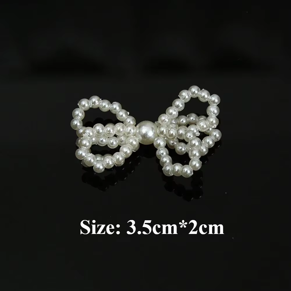 Coeur de perles tridimensionnel tissé à la main, nœud de cœur romantique, accessoires pour cheveux,