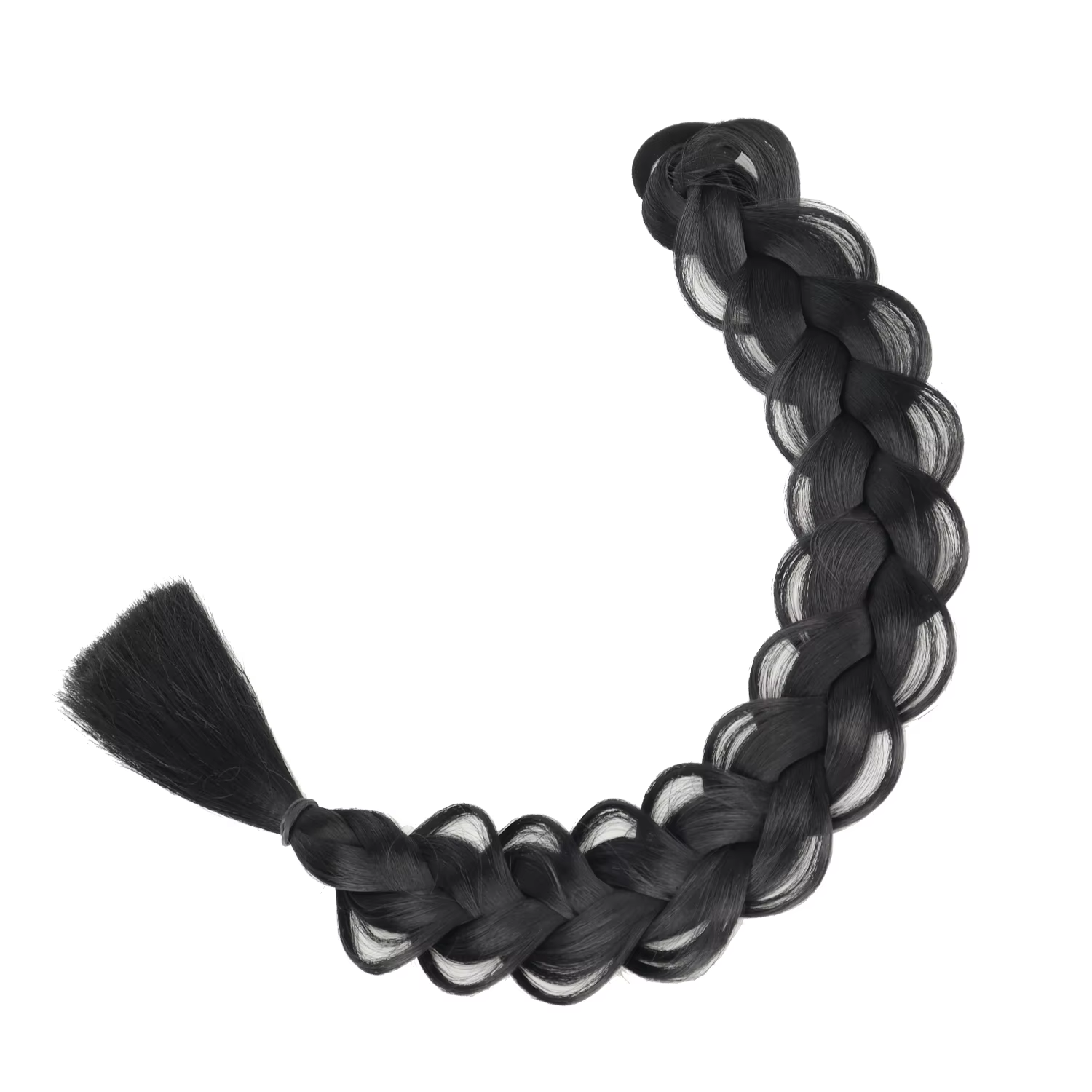 Extensions de queue de cheval synthétiques tressées avec élastique, tresses de boxe, queue de cheval