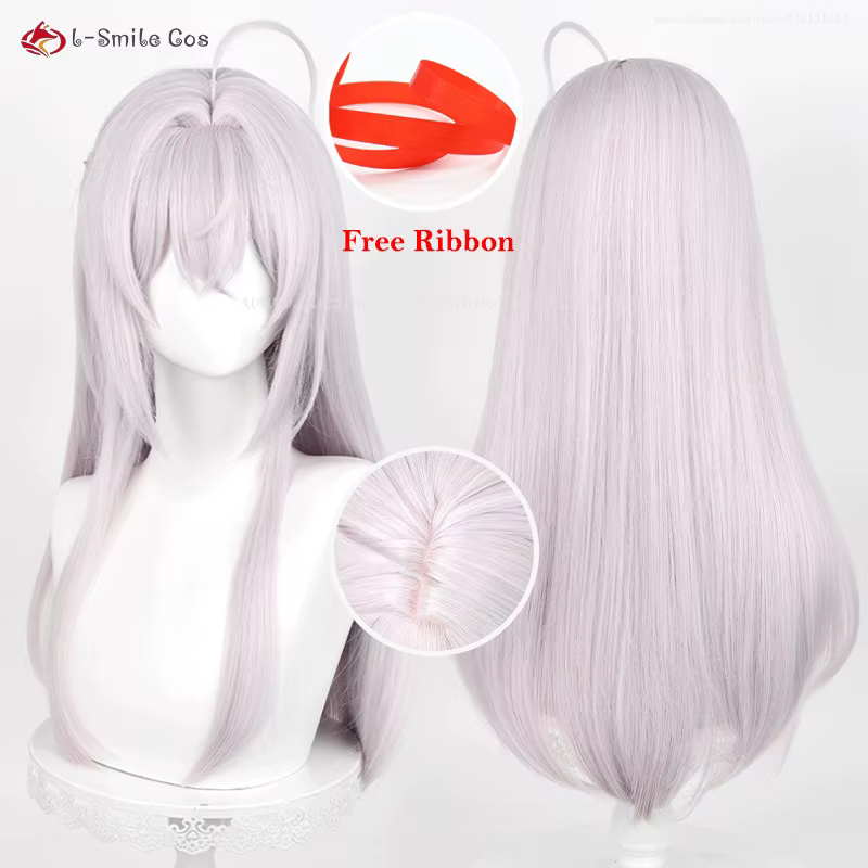 Anime Alisa Mikhailovna Kujou Cosplay perruque 60 cm gris rose perruques Alya Cosplay Anime perruque