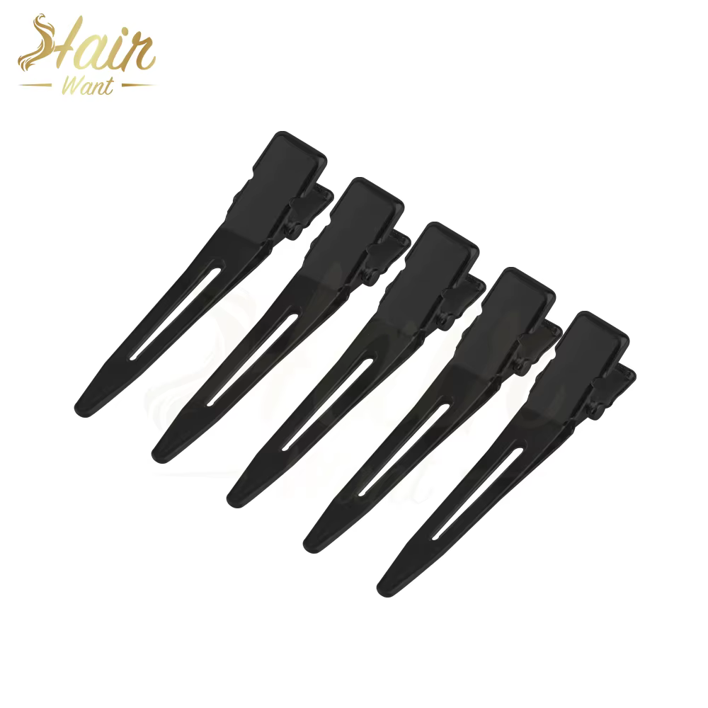 Hair Want-Mini pinces à cheveux bec de canard en métal pour femme, parfait pour le coiffage, le sect