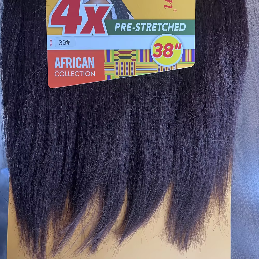 4x Sensationnel pré-précié 38 pouces tresse de cheveux synthétiques kanekalon ignifuge pour tresse d