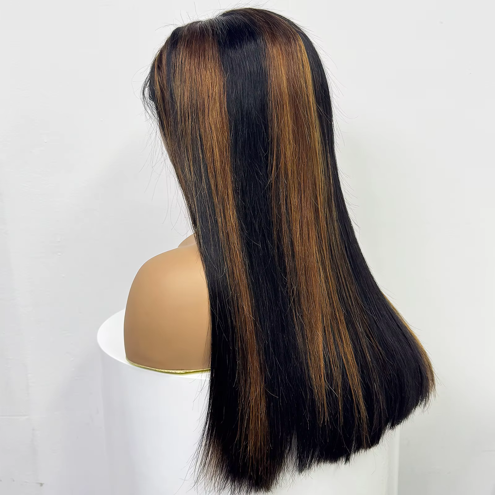 5x5 dentelle transparente sans colle perruque de cheveux humains 300% densité 24 pouces Double os de