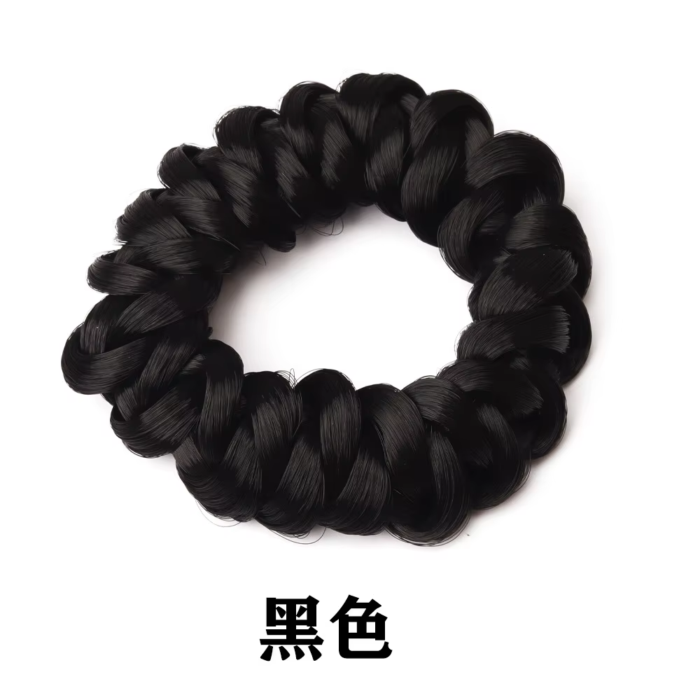 Perruque queue de cheval bandeau élastique tissage tresse cheveux boucles élastique coiffure fixateu