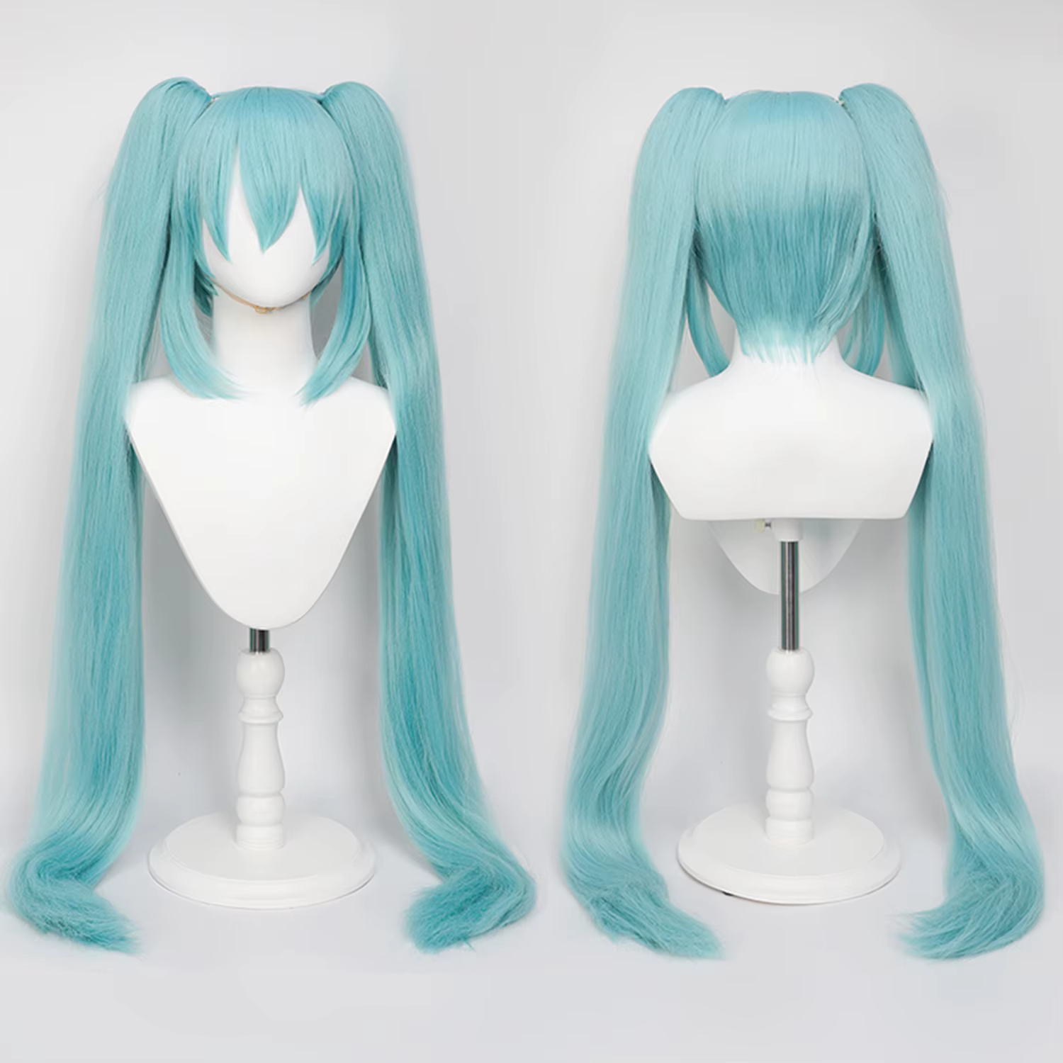 Perruque de Cosplay synthétique longue et lisse de 110cm + queue de cheval à Clip, perruques de Cosp