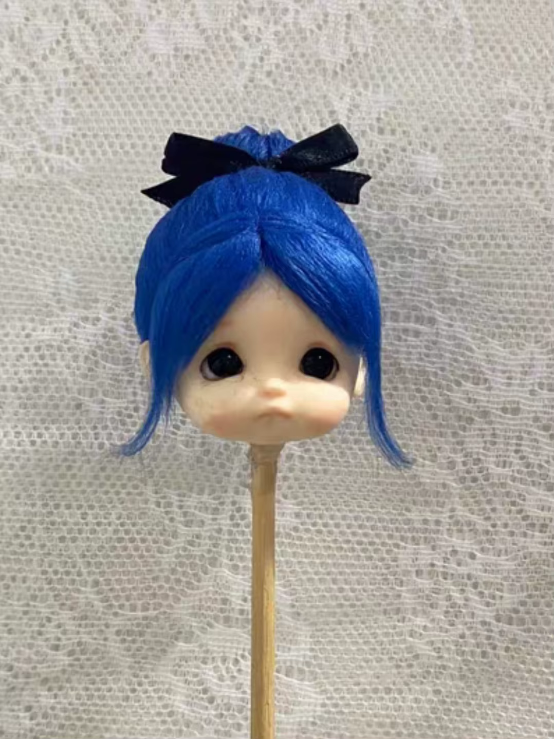 Perruque de poupée faite à la main pour poupée BJD 1/8 1/6 1/4 1/3 1/12 BJD SD Mini poupée cheveux p