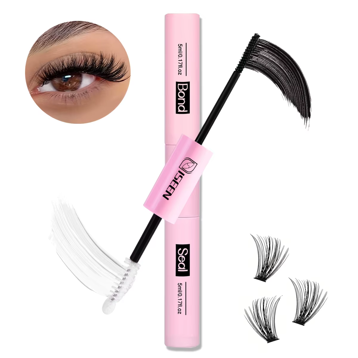 Colle et scellage de cils pour grappes de cils, colle fixe forte, durable 48H, colle pour extensions
