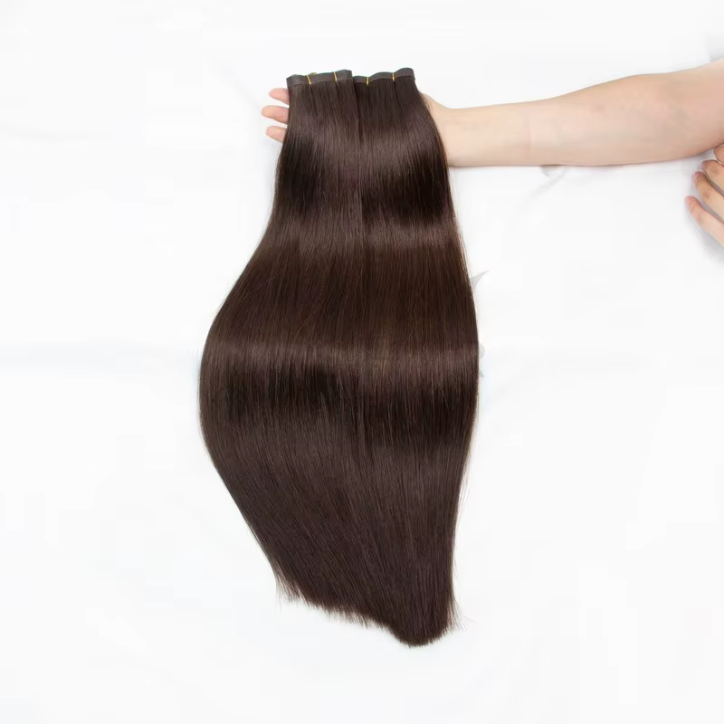 Bande injectée dans les Extensions de cheveux Invisible longue bande PU trame paquets de cheveux hum