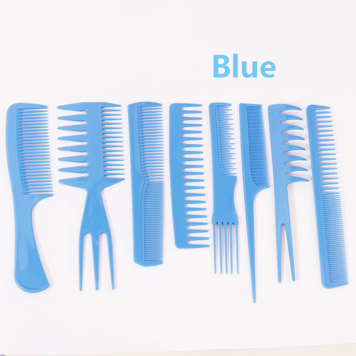 Peigne à cheveux antistatique, 8 pièces, peigne queue de cheval, peigne de maquillage, accessoires d