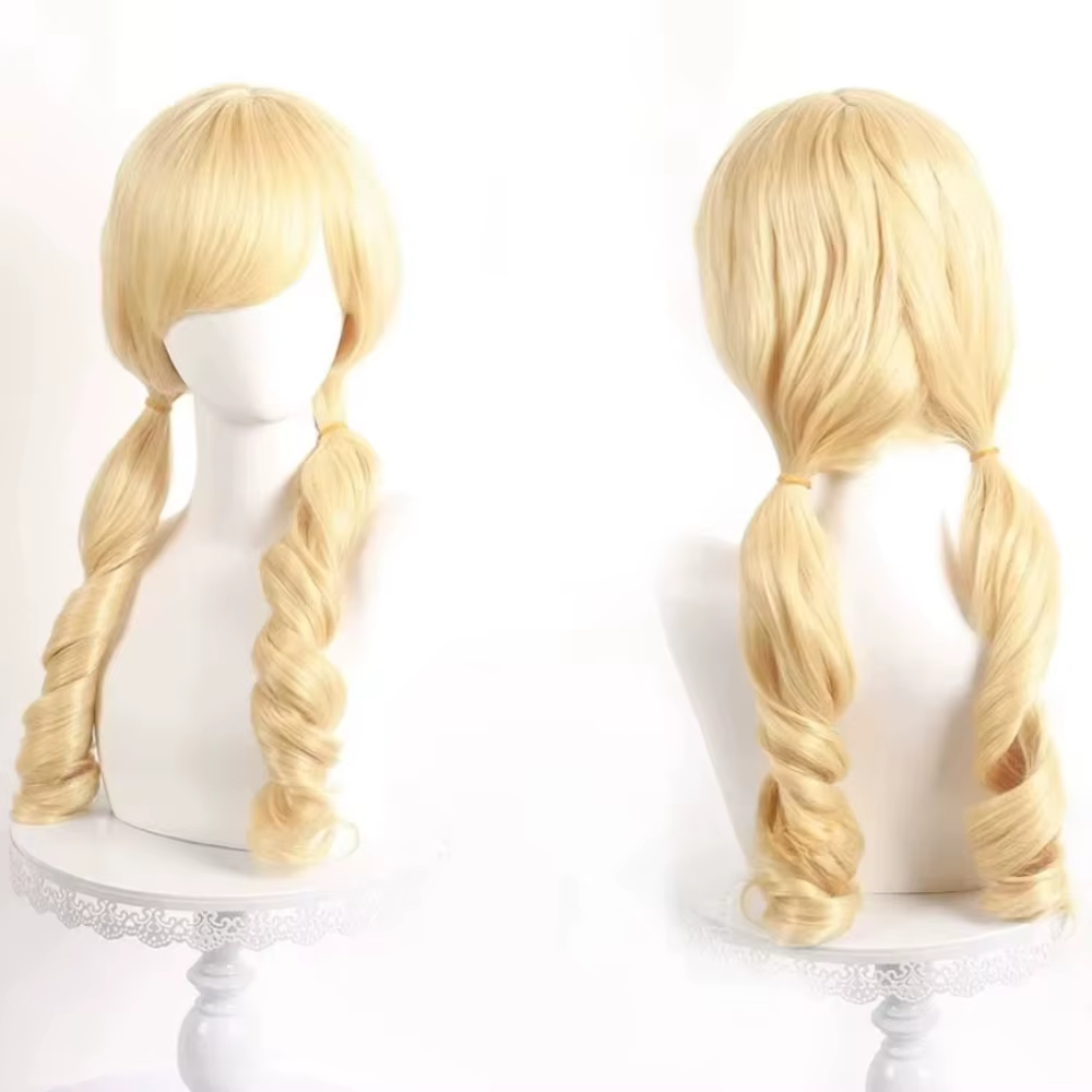 Tomoe Mami Cosplay perruques Puella Magi Madoka Magica combats perruque résistant à la chaleur soie