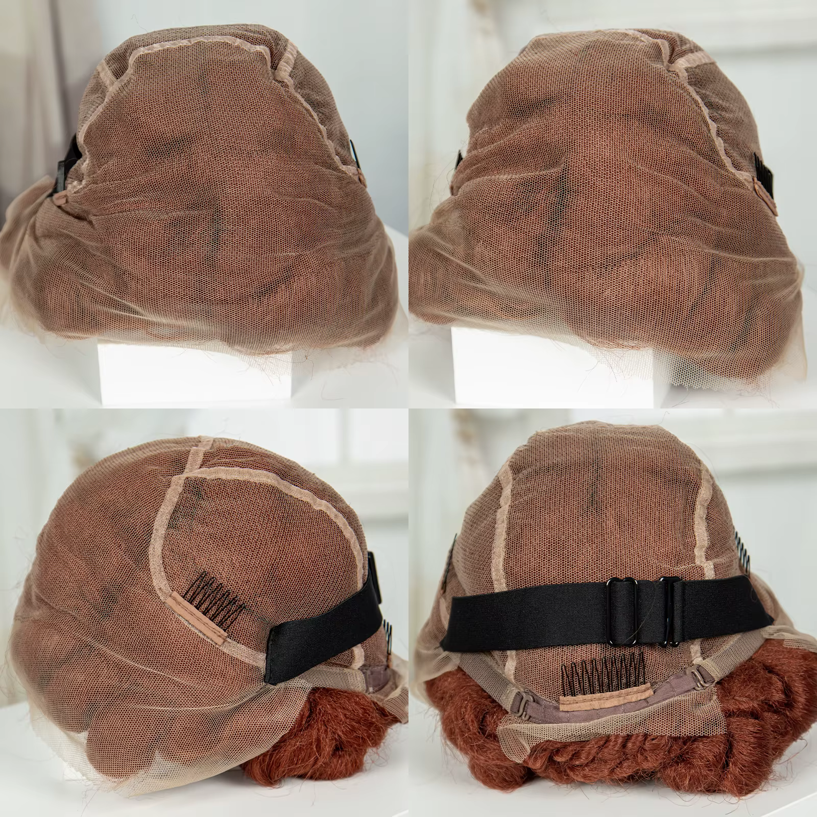 Bantu perruques tressées synthétiques transparentes pleine dentelle tressée perruques de dentelle gi