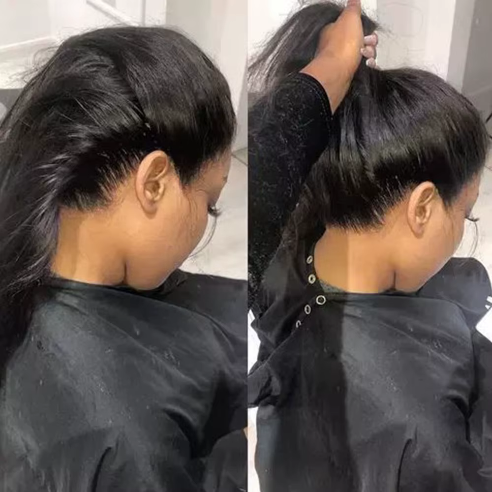 360 HD dentelle frontale perruque cheveux humains droite dentelle avant perruque brésilienne cheveux
