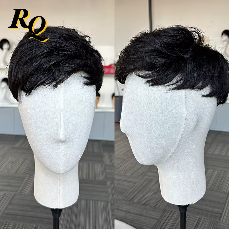 Perruque toupet capillaire pour hommes, cheveux humains durables, Mono toupet, systèmes de remplacem