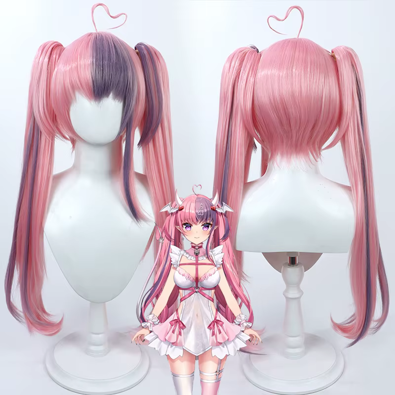 NIJISANJI virtuel YouTube Ironmouse Cosplay perruque Halloween fête accessoire cheveux synthétiques 