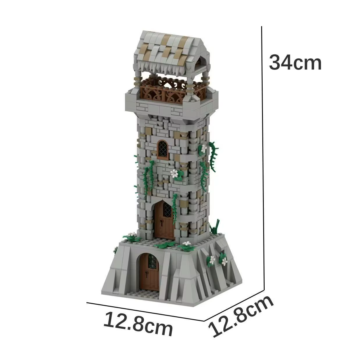 Ensemble de blocs de Construction de château médiéval, Kit de briques de modèle créatif de chevalier