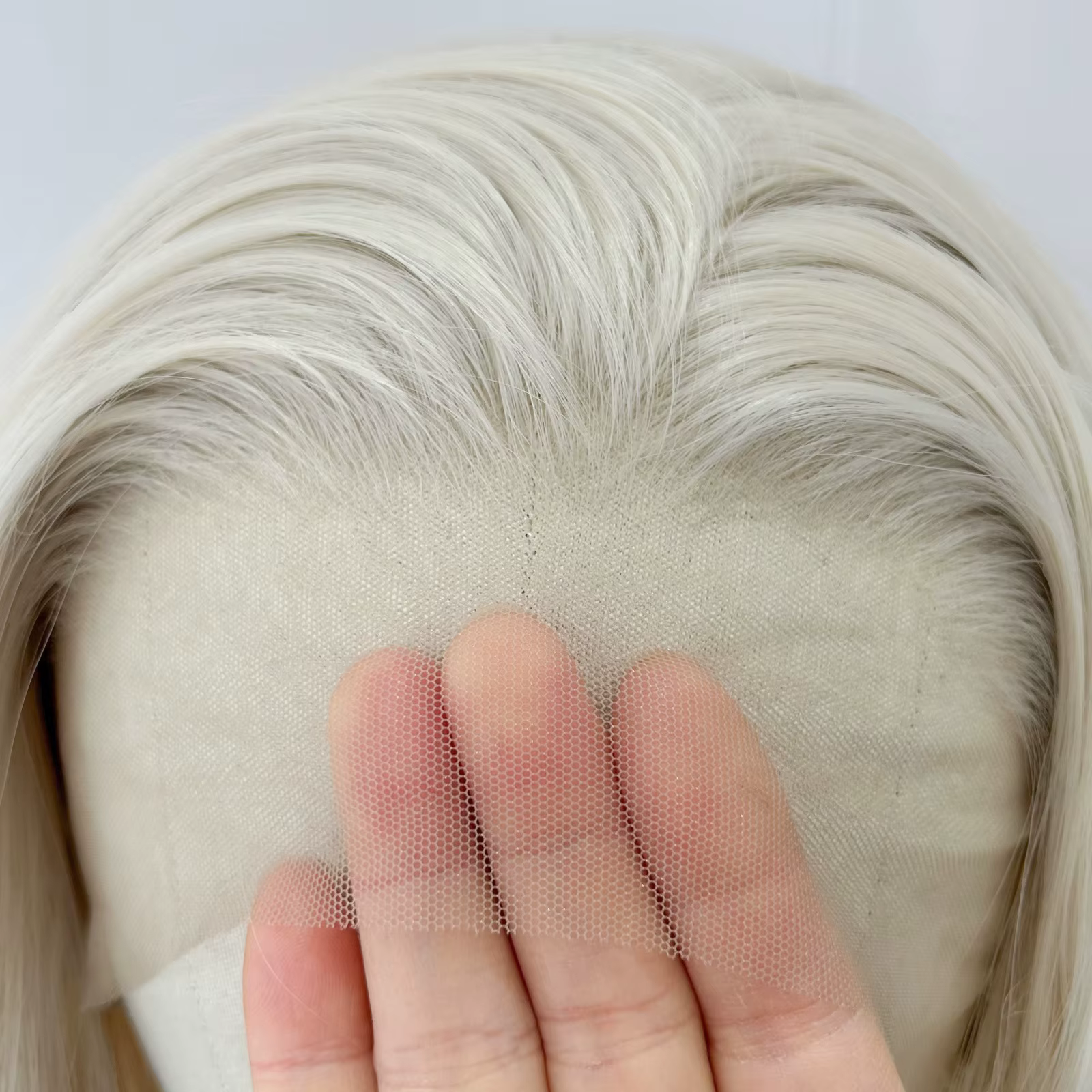 Perruques Bob Lace Front synthétiques ondulées blondes courtes 60 pour femmes, naissance des cheveux