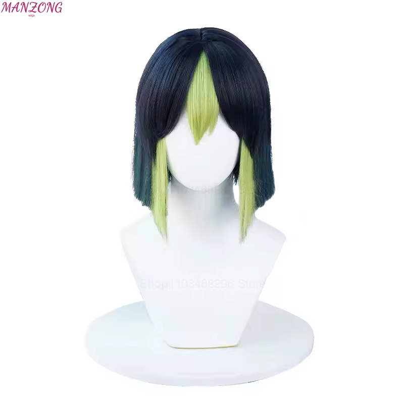 Perruque de Cosplay Tighnari pour Femme, Cheveux Synthétiques, Degré de Chaleur, ixd'Halloween, Haut
