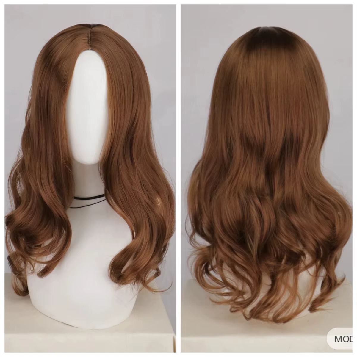 Perruque de Cosplay d'halloween à cheveux longs ondulés, perruque de fête de Costume d'anime pour fe