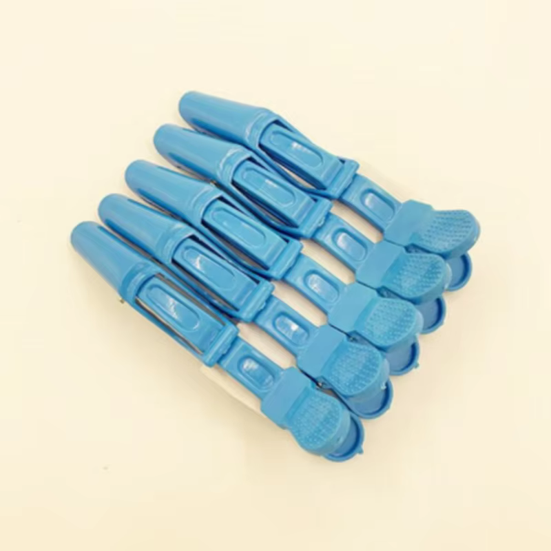 Lot de 5 pinces à cheveux en plastique, pinces à cheveux alligator, pinces à cheveux professionnelle