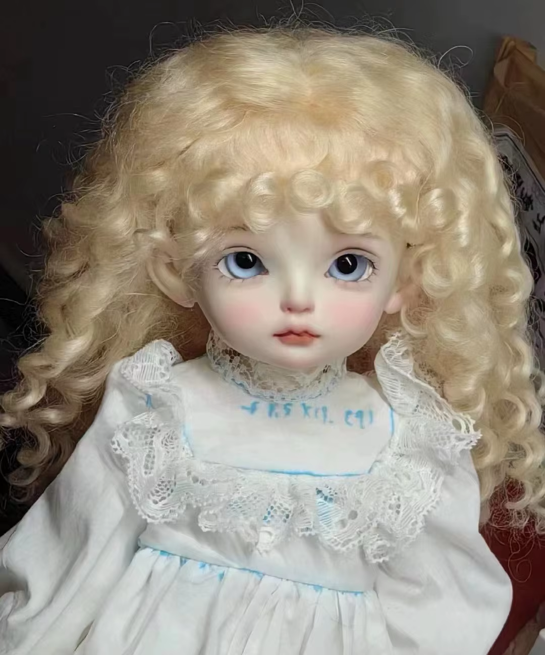 Perruque de poupée FStyler, jolies boucles, perruque moelleuse pour poupée BJD, mohair, différentes