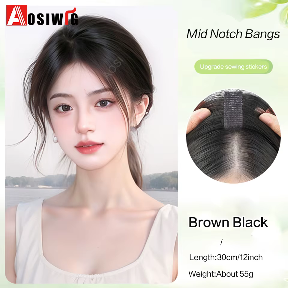 Nouveau Design de front Invisible et garniture de cheveux humains d'aspect naturel pour les femmes p