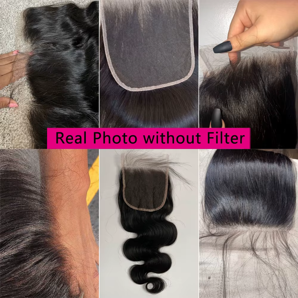 Body Wave Closure Human Hair 4x4 Closure Cheveux Humain Burmese Hair Frontale Cheveux Humain For Wom