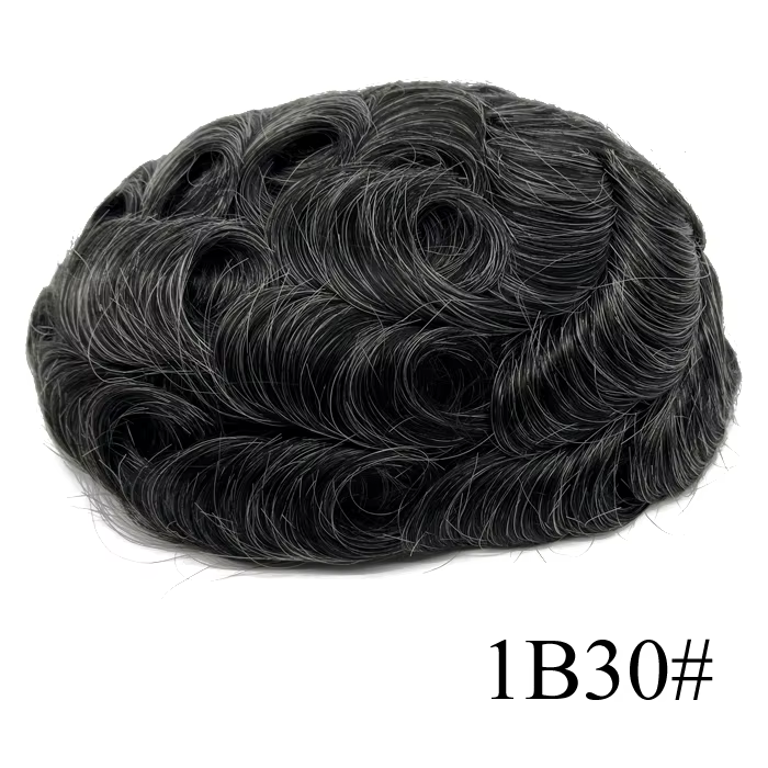 Toupet en cheveux Remy avec dentelle autour de Pu pour hommes, nouveau Design de Base, Base australi