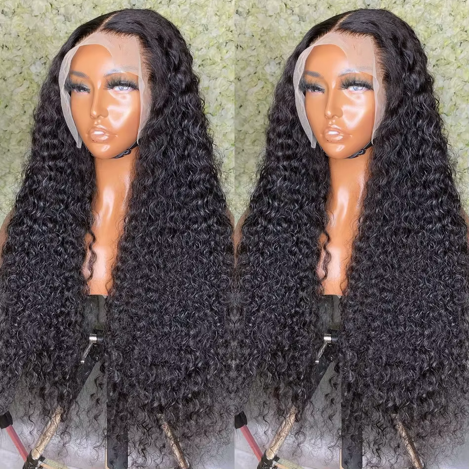 Perruque Lace Front Wig Naturelle Bouclée, Deep Wave, 13x4, 13x6, HD, 5x5, 6 Tages, 28 30 Pouces