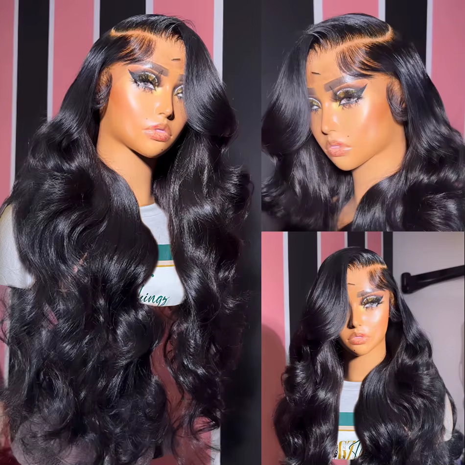 Perruque Lace Front Wig Body Wave Brésilienne Naturelle, Cheveux Humains, 13x4, 13x6, 4x4, 6x4, 5x5,
